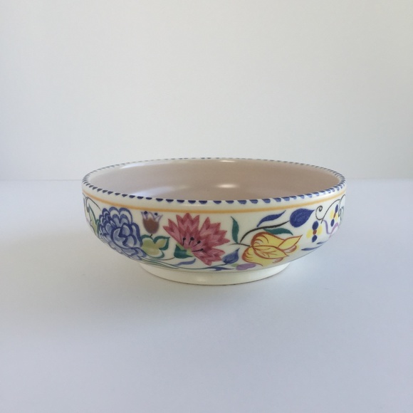 Poole Pottery hand made hand painted in England floral bowl BN pattern - Picture 2 of 7